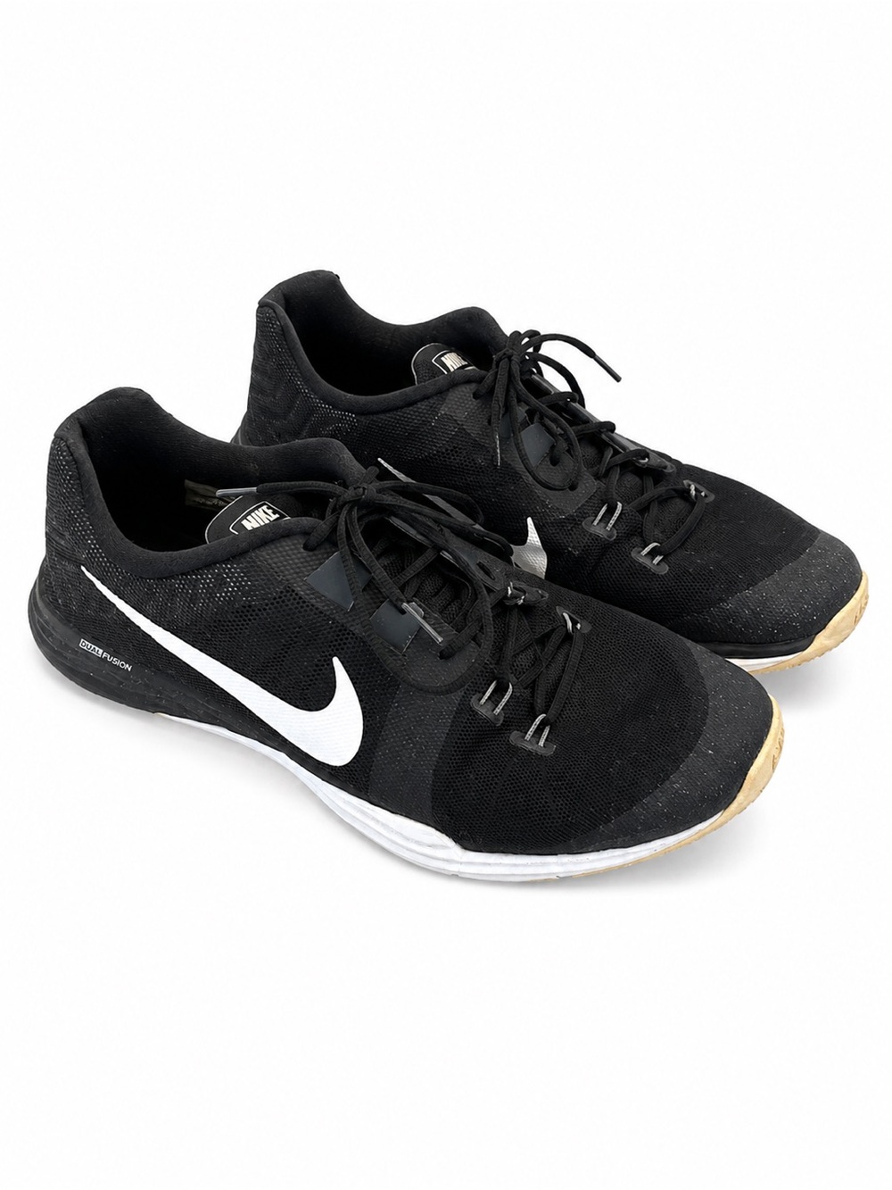 Nike Men’s Black Athletic Trainers with White Swoosh
